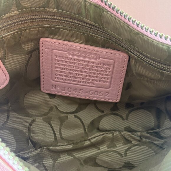 COACH | Hamilton Pebbled Leather Demi Shoulder Bag | Pink | Vintage Y2K - Picture 5 of 5